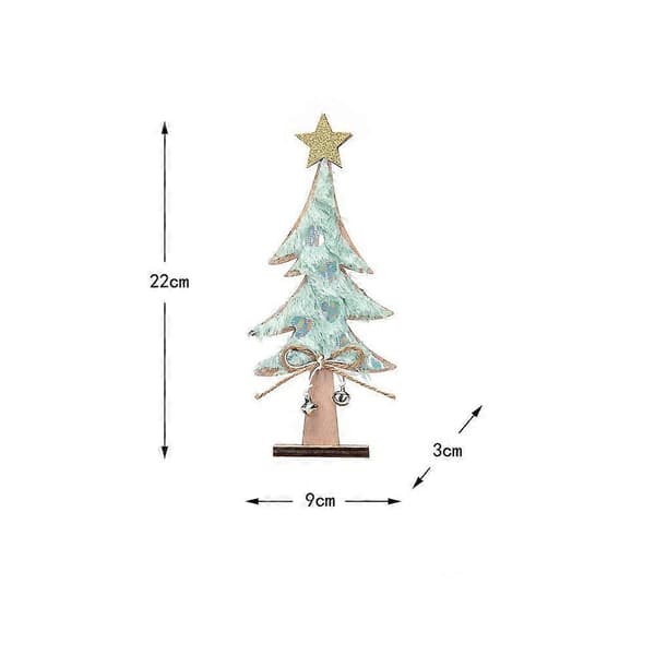 Julepynt DIY Juletrepynt Juletre Bar Vinduspynt Julegaver 22*9*3cm (Hvit)