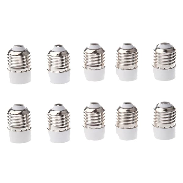 10-pack E27 till E14 Lampsockelomvandlare Glödlampa Förlängningsbas CFL Liten Skruvadapter