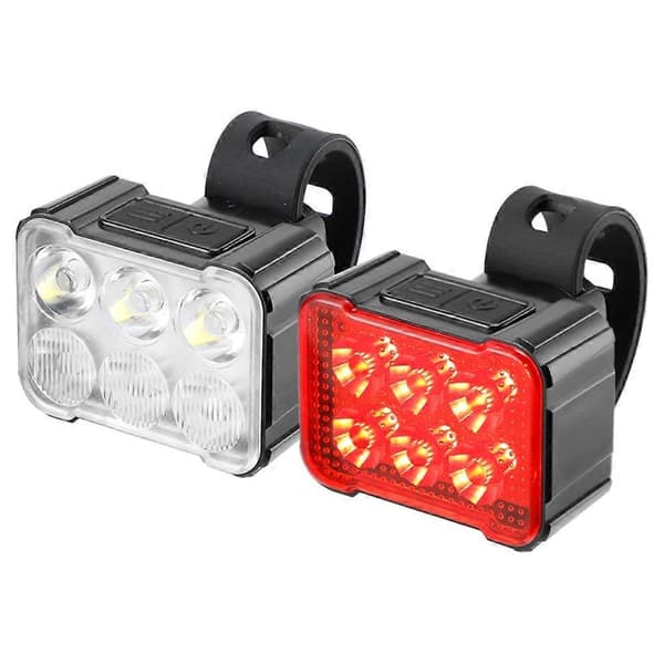 Rechargeable Bicycle Front and Rear Bike Light for Bicycle Lanterns MTB Headlight