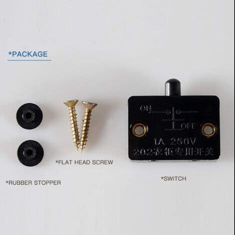 Automatic Cabinet Door Switch, Automatic Cabinet Lighting Switch, Furniture Countertop Light Switch, 6 Pieces (FMY)
