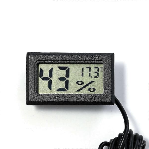 Mini Digital LCD Termometer Hygrometer Temperaturmätare Luftfuktighet Inomhus Ny