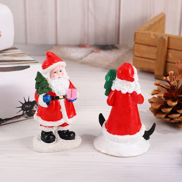 2 st Creative Jultomte Sittande Håller Julgran Hem Dekoration