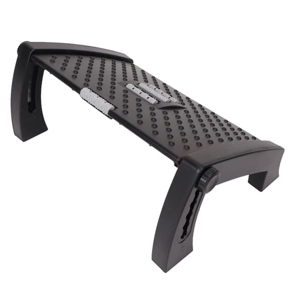 Ergonomic Footrest 6 Adjustable Heights Massage Under Desk Footrest for Stable Office Home
