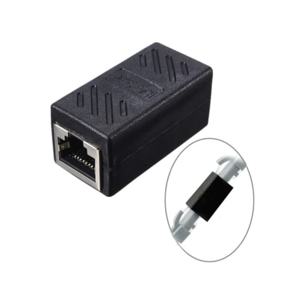 Netværkskabelstikpar med skærmet RJ45