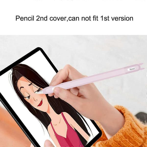 Protective Case for Apple Pencil 2nd Generation Stylus, Silicone Protective Cover