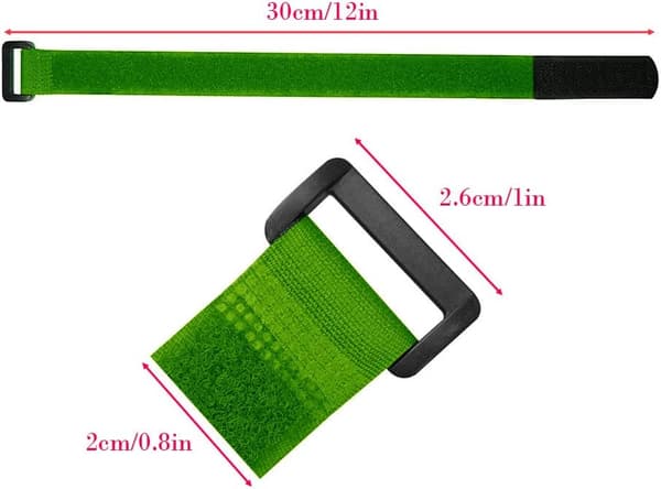 50-pack Scratch Cable Ties, Reusable Cable Ties, Adjustable