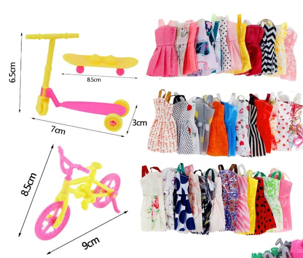 /#/79 dele Barbie dukketilbehør Lille legetøjssæt Prinsesse/#/