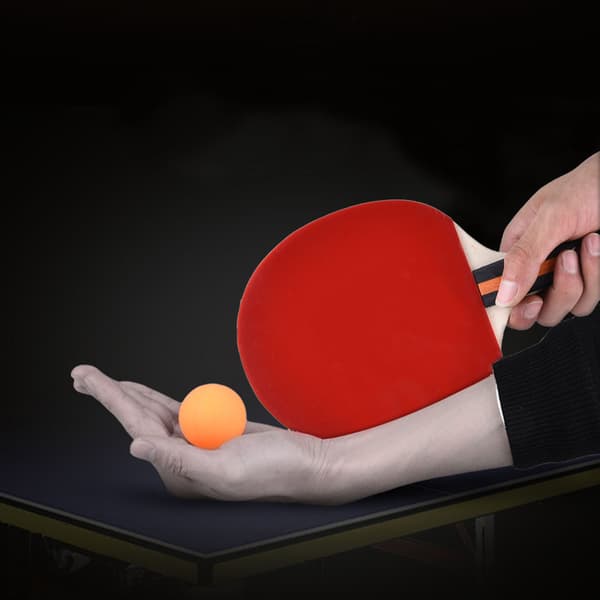 2 professionelle bordtennisbat bærbart sæt med taske og 3 bolde