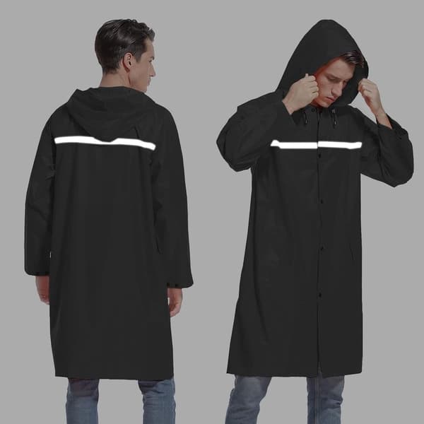Raincoat Waterproof Rain Jacket Reusable Rainwear KLB