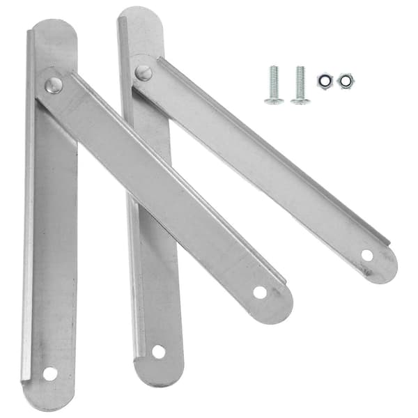 2 stk. stigetrinbeslag i aluminiumslegering, udskiftningstrin, stigetilbehør