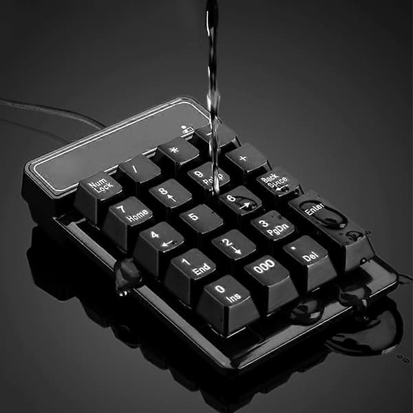 USB Numerisk Knappsats Bärbar Slim Mini Numerisk Tangentbord för Laptop Stationär Dator