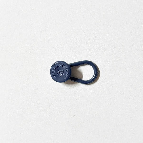 Kuuma myynti 10mm-15-18mm kuminauhan venytyssäädön jatkopainike vyötärönauhan jatkopainike Sininen pieni kruunu 10mm*pyöreä