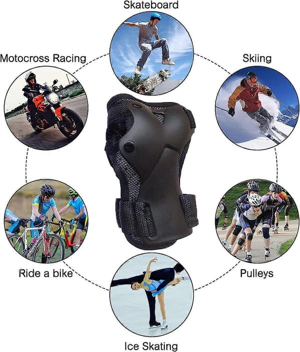 Handledsskydd, handledsskydd sport, handledsskydd skyddsutrustning handskar för skidåkning och rullskridskor (M)