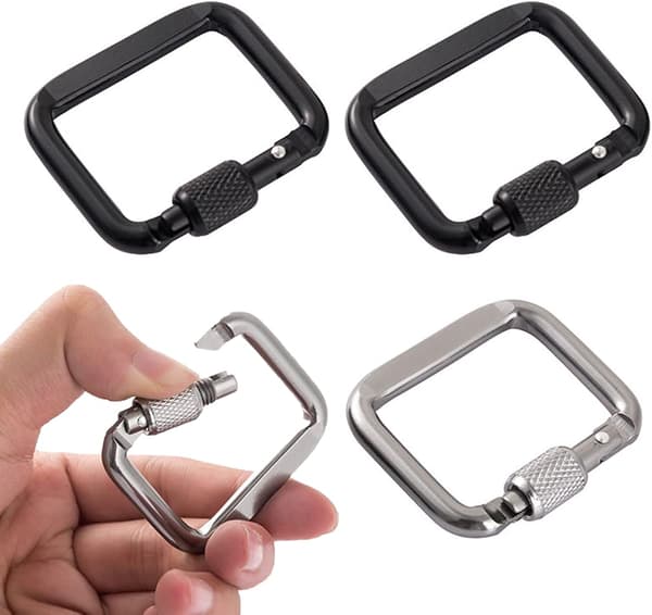 4 Pieces Climbing Carabiner Hooks, Small Carabiner Hooks, Keychain Carabiner Hooks