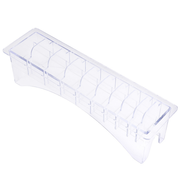 Storage Box for Guide Combs Hair Clipper Positioning Comb Organizer Case 10 Compartments
