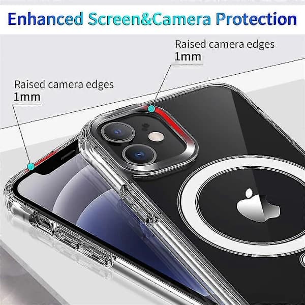 Transparent Magnetic Phone Case for iPhone 12 13 11 Pro Max Case iphone11