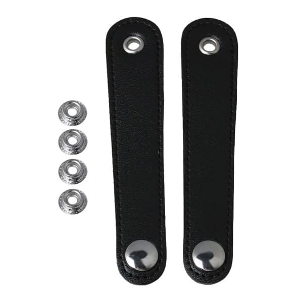 Black Bellows Straps with Buckles 10cm for Accordion 2-pack