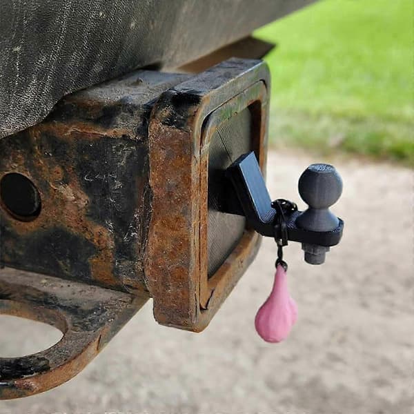 3D Small Tow Hitch with Small Nuts, 2 x 2-Inch Funny Hitch Cover