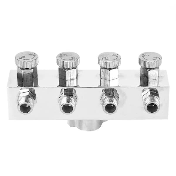 Multifunctional Adjustable Aluminum Air Hose Splitter Airbrush Adapter Accessory #1