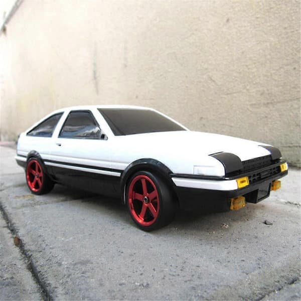 4 stk. hjul til LDRC AE86 RC-bil sort og rød