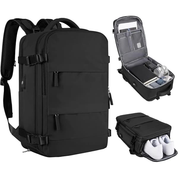Cabin Backpack 40x20x25cm, Flight Approved Cabin Bag for Ryanair & EasyJet[JUN]