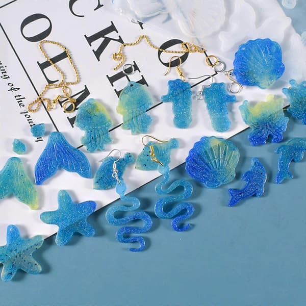 Ørering Vedhæng Silikoneform Epoxy Resin Støbeform til Smykker DIY Håndværk
