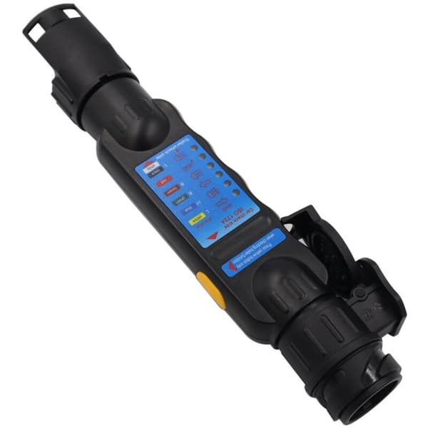 12V Trailer Ledningstester Kit 7 Pin Tester med 7 Pin Stik Modstandstester Stik Konverteringshoved