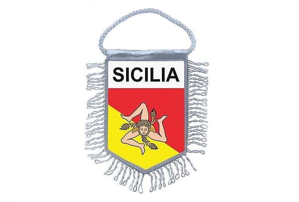 Mini-flagg landflagg bildekorasjon Sicilia siciliansk
