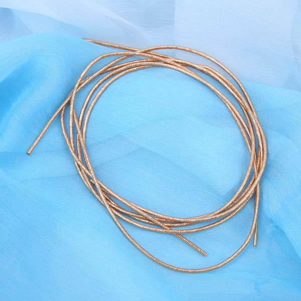 Embroidery Thread Copper Wire Sewing Luster 1.5mm Dia. Manual DIY String Dark Gold