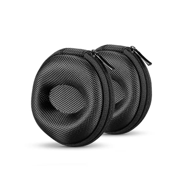 2-pak Rejseetui til Ure, Simple Opbevaringsæsker til Ure med Lynlås til De Fleste Smarture og Armbåndsure