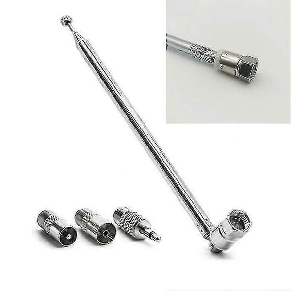 75 Ohm Teleskopisk Dab Radioantenne Til Hifi Af Receiver Minisystem, Fm