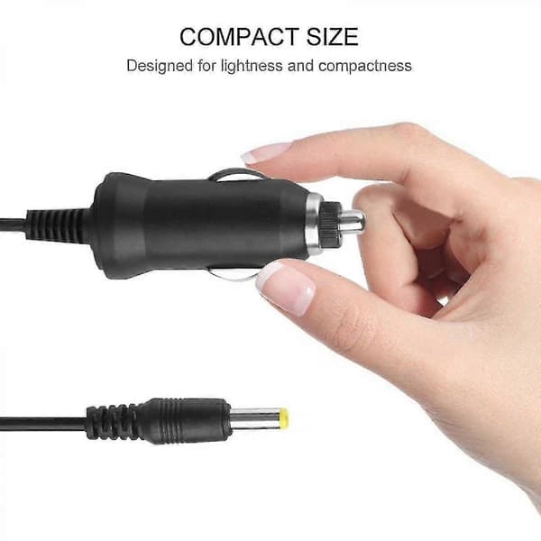 DC 12V Biloplader til Bærbar DVD-afspiller, Spids: 4.0 X 1.7mm [DB]