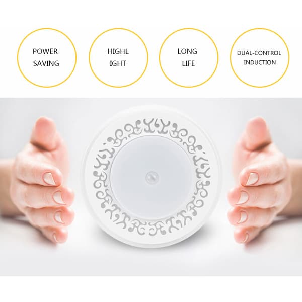 Innovativ Human Sensor Smart USB Kontrol Sovværelse LED Natlampe