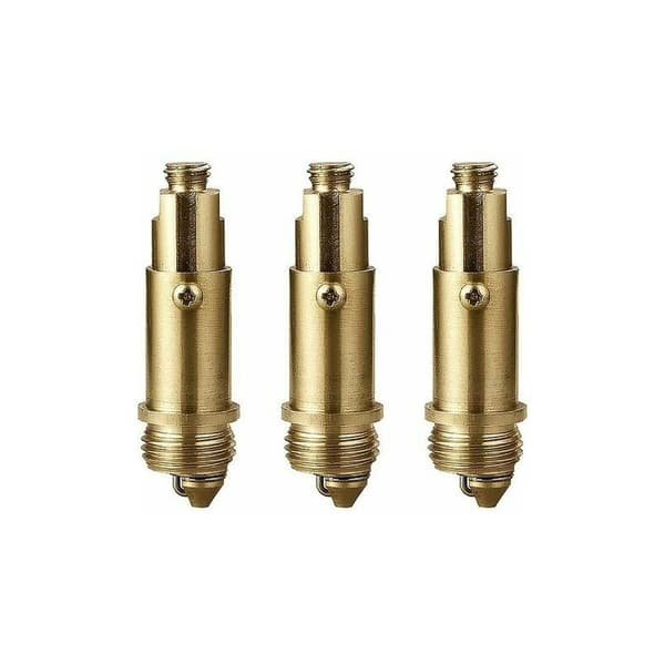 CRUEL Sink Pop Up Spring Bolt Brass Spring Plug Brass Fits Most Sink Bathtub Basin Drain Plug Internal Spring Bolt 3-Pack