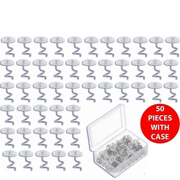 DB 50 stk Møbelstift Hovedfôringsstift Klare Hoder Twist Seng Stoff Sofa Stol