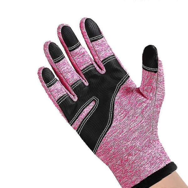 Vinterhandsker til mænd og kvinder, vandtætte varme handsker (pink S)