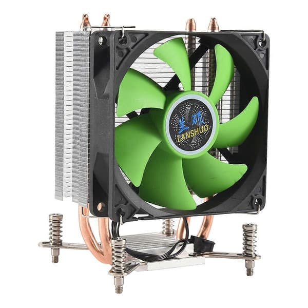 CPU-køler 2 Varmerør Ultrastille Køleblæser CPU-radiator til LGA 2011 X79 X99 X299 (3Pin Enkelt