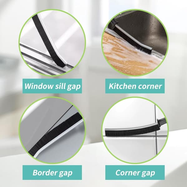 Cleaning Brushes, Multifunctional Floor & Tile Brush, Corner Crevice for Deep Cleaning, 10 Pieces