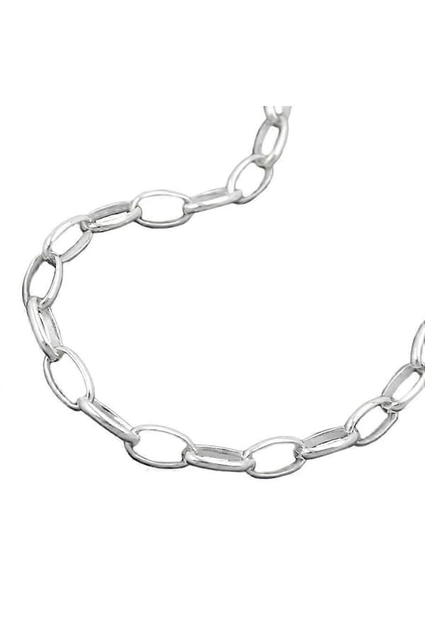 Halsband Oval Ankar Kedja Silver 925 45cm - Gl111004-45