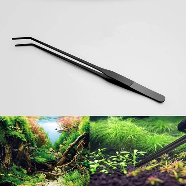 Akvarietang, buede fodertænger, plantetang KLB
