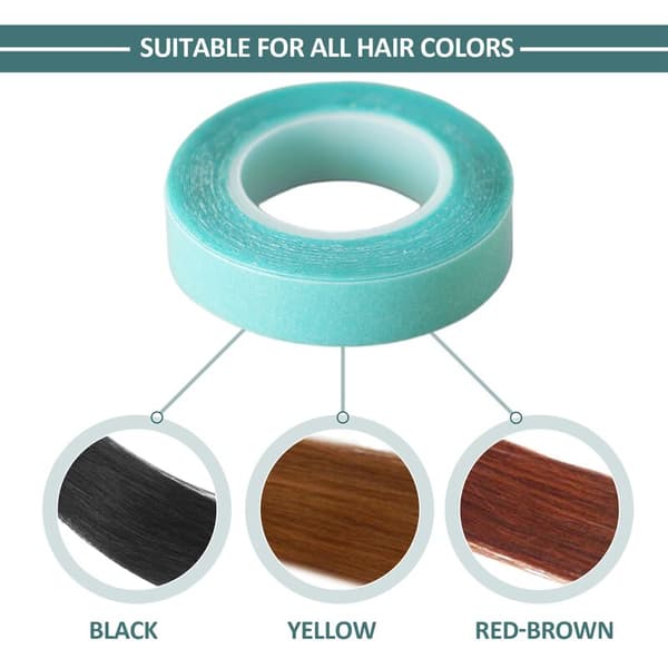 Strong Double Sided Tape for All Tape Hair Extensions, 3 Meters 1 Roll