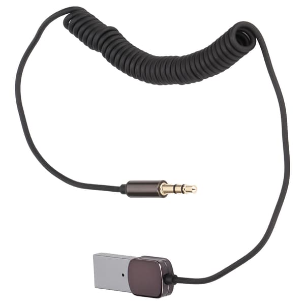 Car 3.5mm Audio Transmitter Noise Reduction Wireless Car Receiver with Memory Connection and Hands-Free Calling
