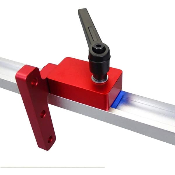 Durable T-track T-rail kit with quick-release handle, compatible with 30mm T-rail, for woodworking and DIY projects