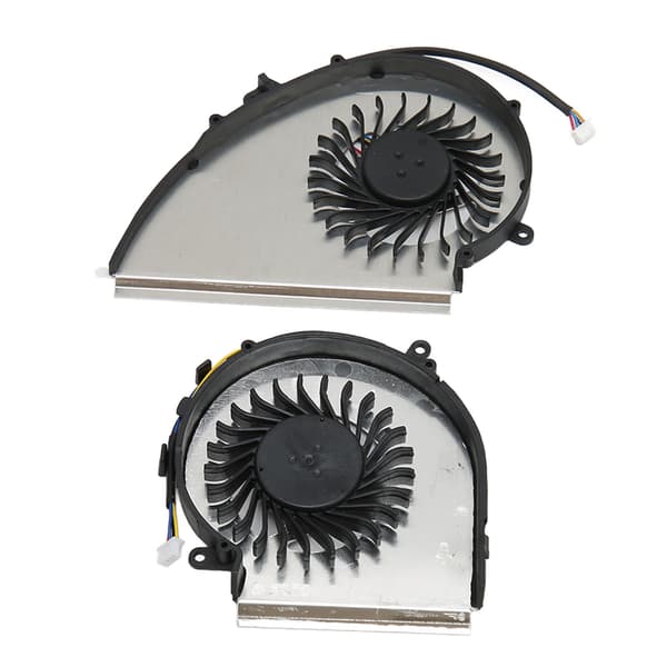 Køleventilator 4-benet aluminiumslegering ABS let udskiftelig bærbar køleventilator til MSI GE72VR GP72VR GP72MVR CPU-køleventilator og GPU-køleventilator