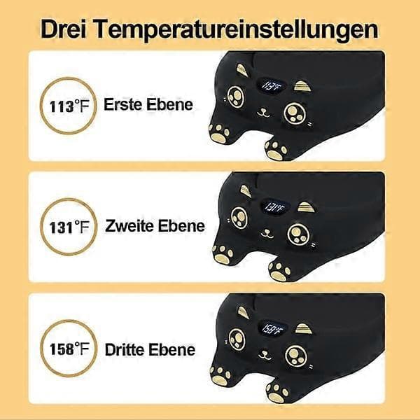 Mug Warmer with Auto Shut-Off, Smart Light with 3 Temperature Settings - Paw Prints to Hold Items - As Cute as Your Kitten