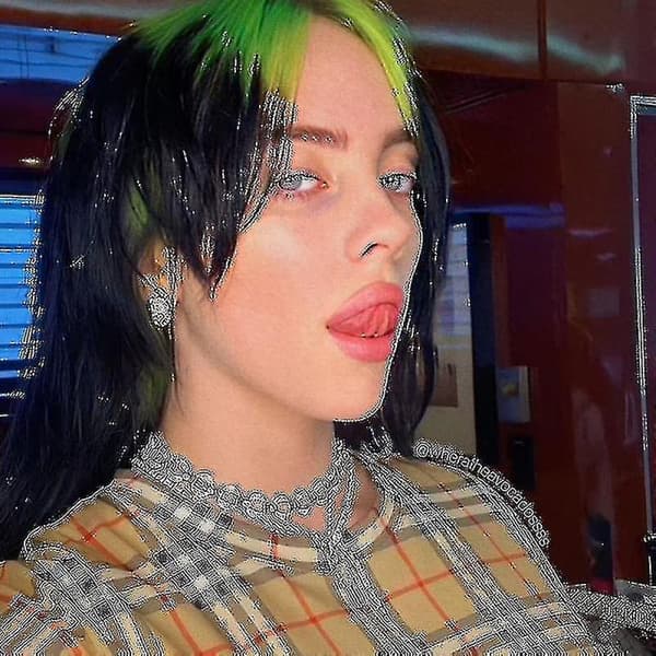 Billie Eilish halskæde til kvinder, sølvvedhæng, charms