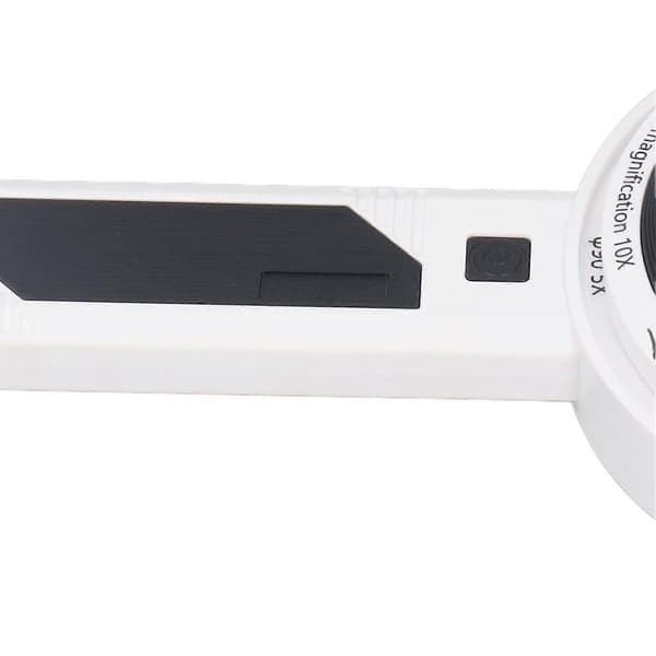 LED Handheld Magnifying Glass 3X 5X 10X 3 Light Colors Rechargeable Hand Reading Magnifier