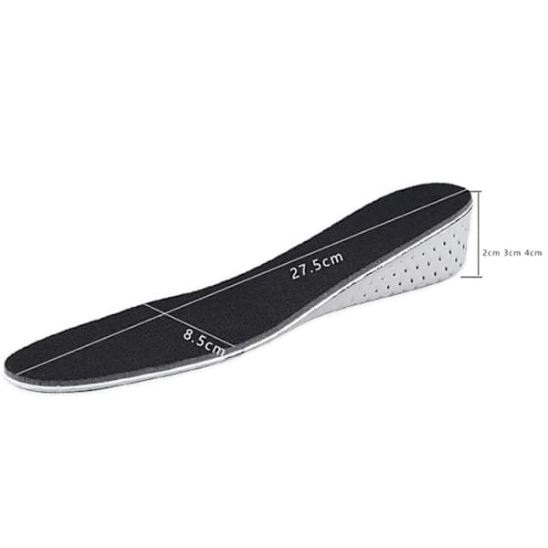 Shoe Inserts / Grow Taller Insole / Inserts for Men Black All Sizes All Sizes