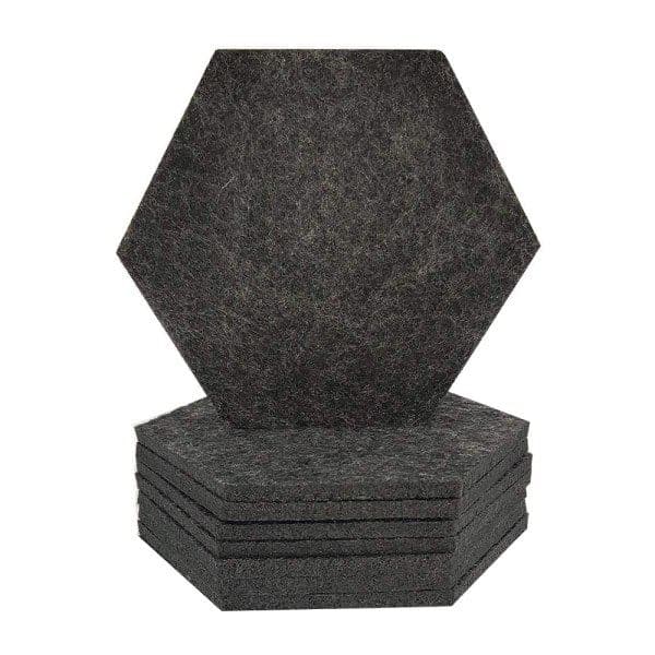 Hexagon-shaped coasters for drinks, set of 8, absorbent felt coasters with double holder and unique phone coaster