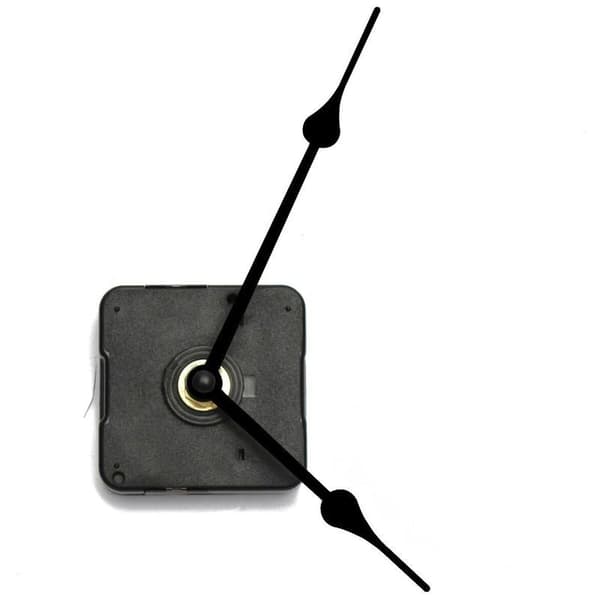 1x Stille kvartsklokkemekanisme 2 visere for DIY-reparasjon
